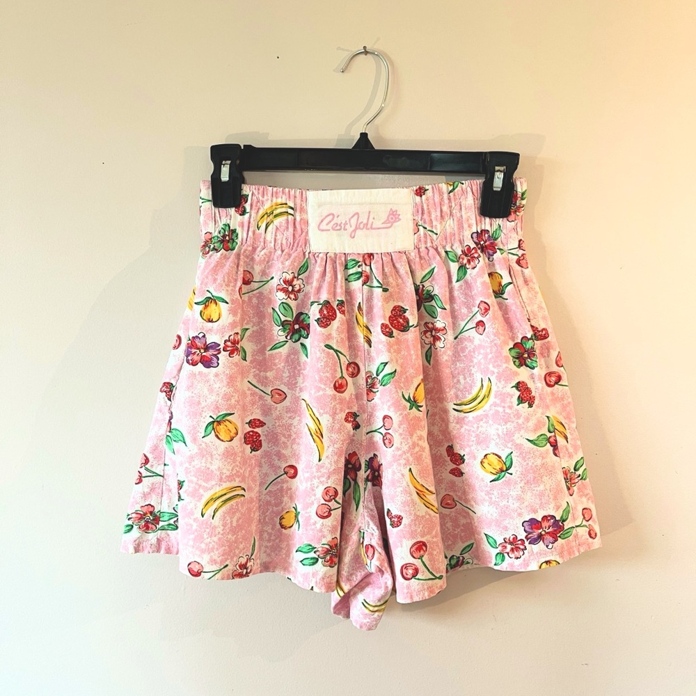 C’est Joli Cotton Fruit Shorts